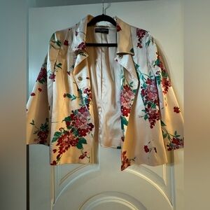 Dolce & Gabbana silk flowered jacket 46